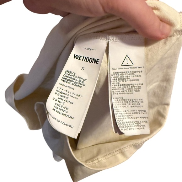 WE11DONE Multi Logo T-shirt Size Small - Picture 7 of 7